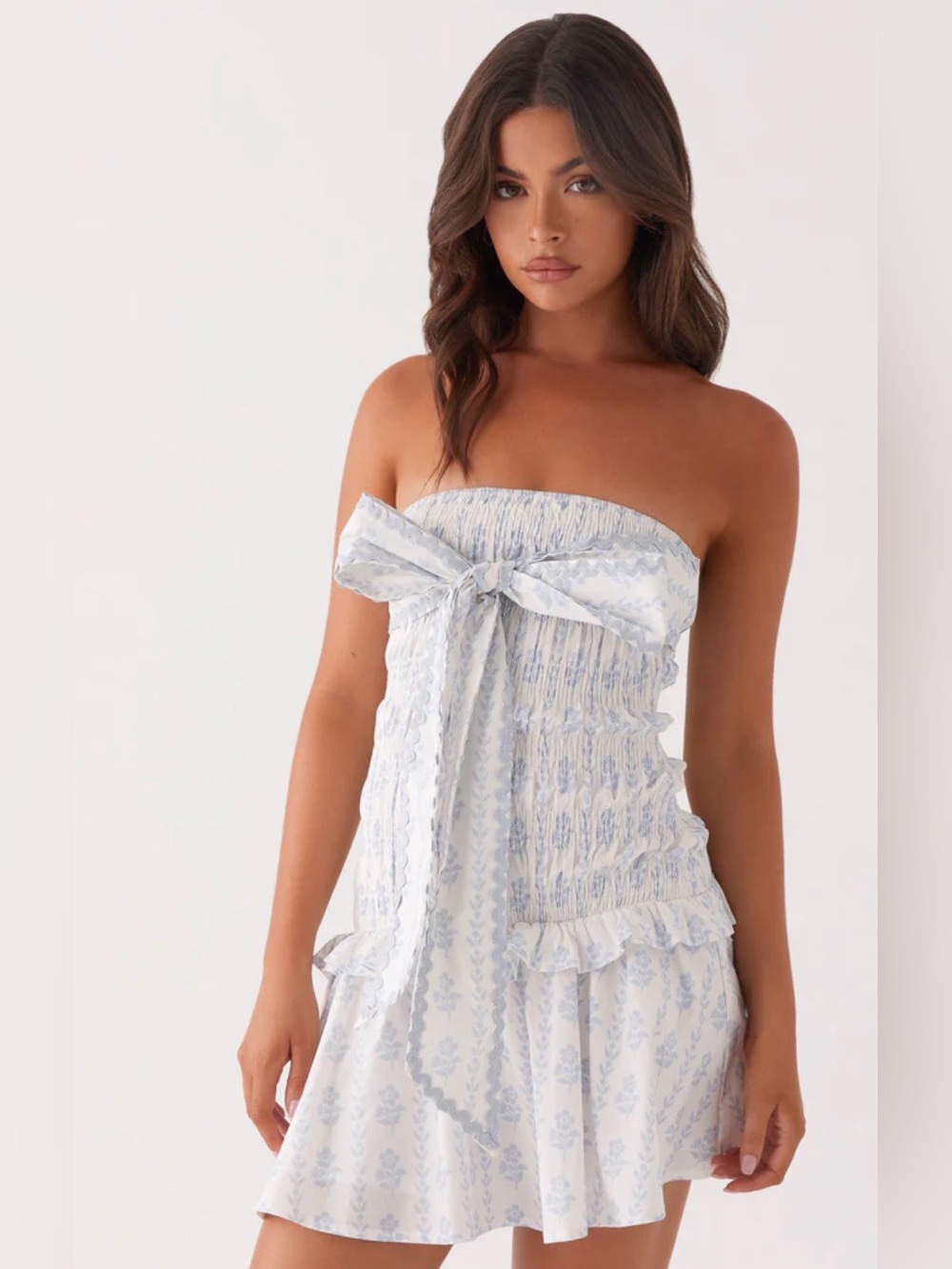 Peppermayo Izi Shirred Mini Dress - NWT